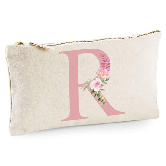 Personalized Monogram Pencil / Pouch - Letter R