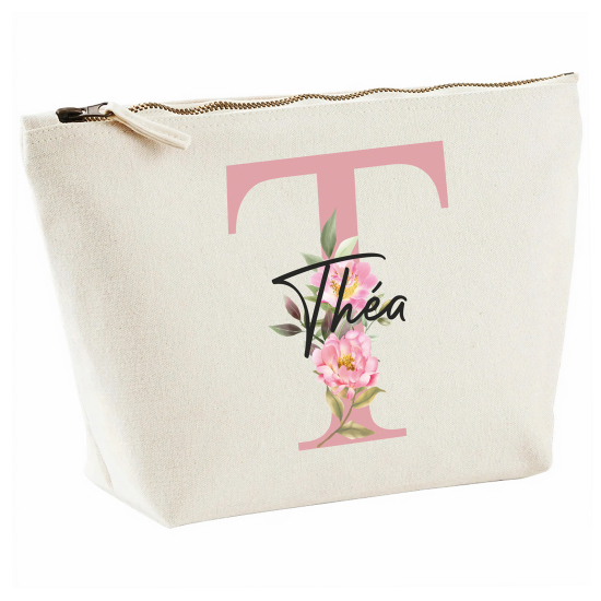 Personalized Monogram Pencil / Pouch - Letter T