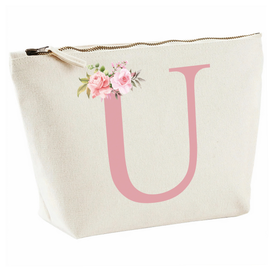 Personalized Monogram Pencil / Pouch - Letter U