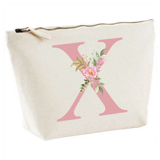 Personalized Monogram Pencil / Pouch - Letter X