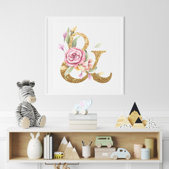 Personalized Monogram Poster - Character &