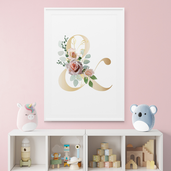 Personalized Monogram Poster - Character &