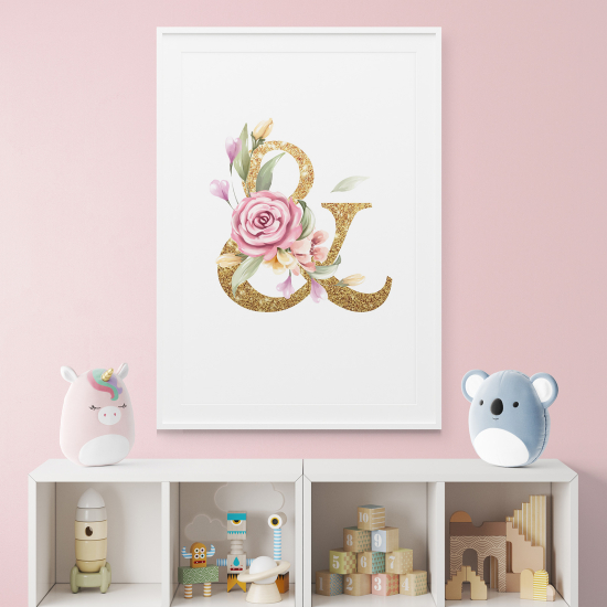 Personalized Monogram Poster - Character &