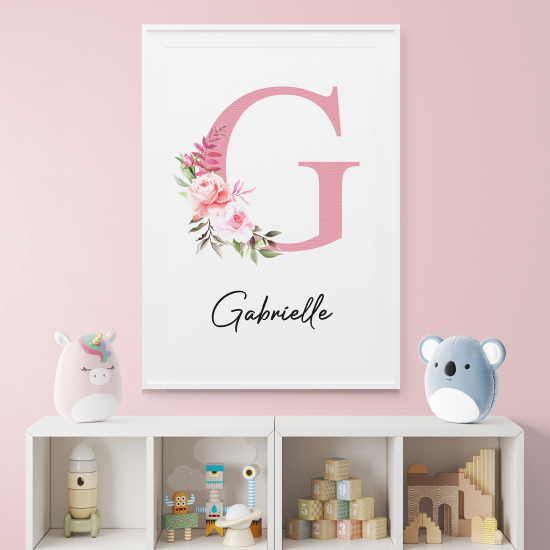 Personalized Monogram Poster - Letter G