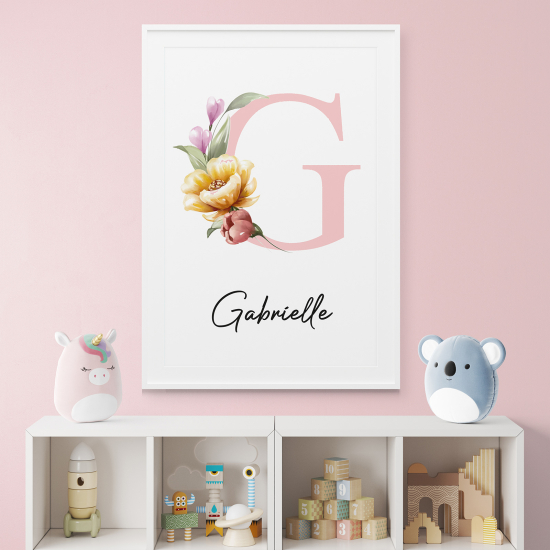 Personalized Monogram Poster - Letter G