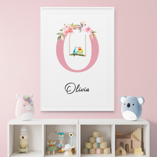 Personalized Monogram Poster - Letter O