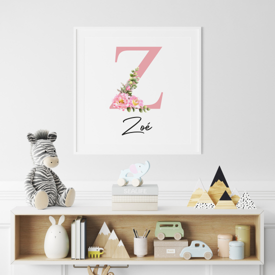 Personalized Monogram Poster - Letter Z