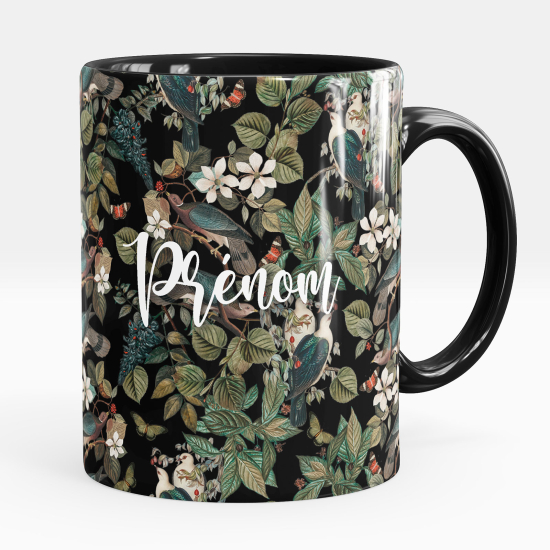 Personalized Mug - Flower birds