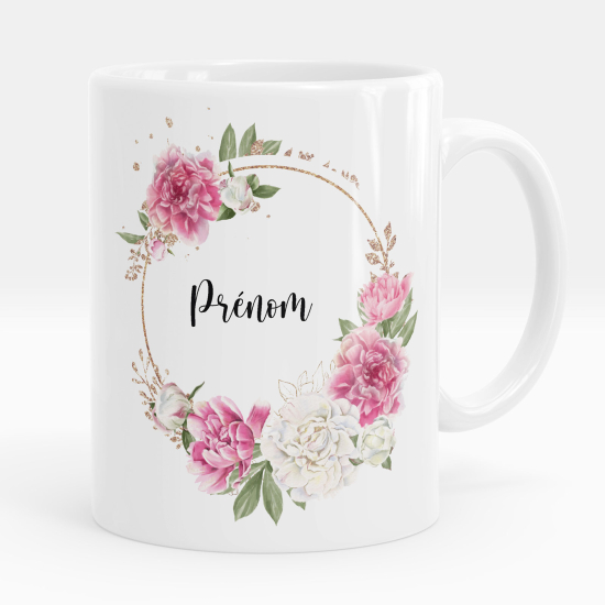 Personalized Mug - Flower crown