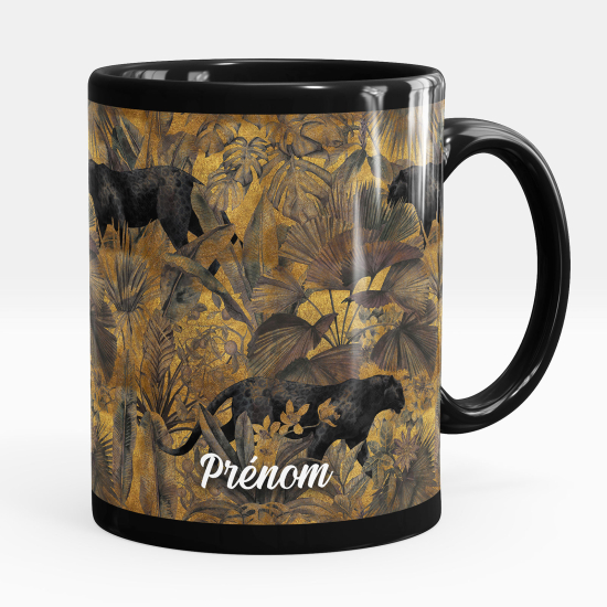 Personalized Mug - Full Black - Savanna