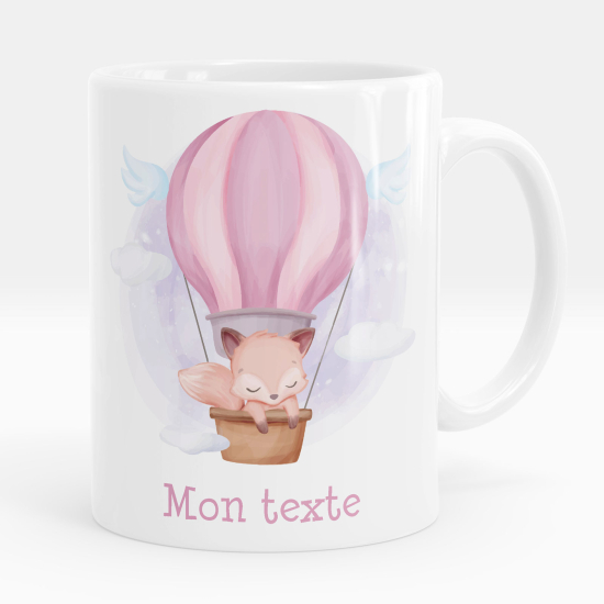 Personalized Mug - Hot Air Balloon Fox