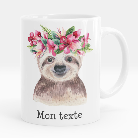 Personalized Mug - Lazy flowers