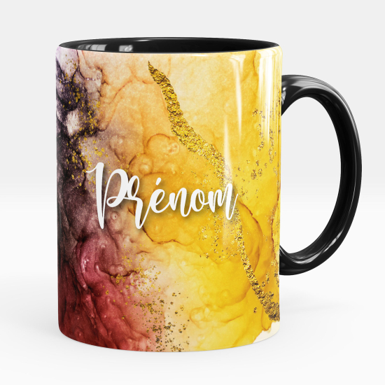 Personalized Mug - Marbled effect