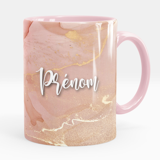 Personalized Mug - Marbled effect