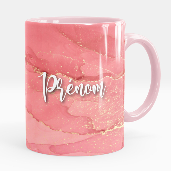 Personalized Mug - Marbled effect