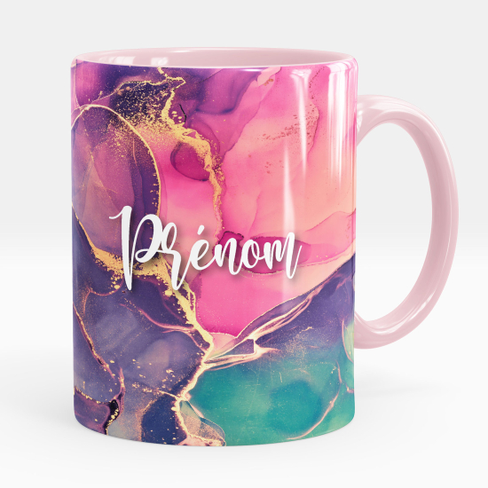 Personalized Mug - Marbled effect