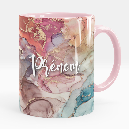 Personalized Mug - Marbled effect