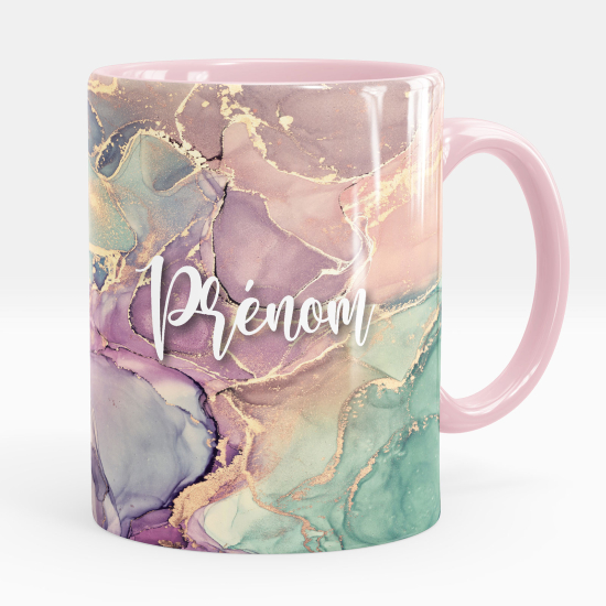 Personalized Mug - Marbled effect