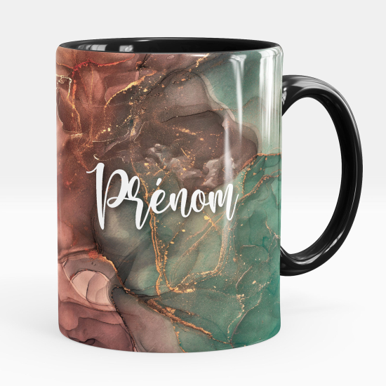 Personalized Mug - Marbled effect