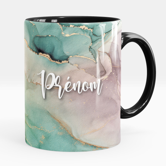 Personalized Mug - Marbled effect