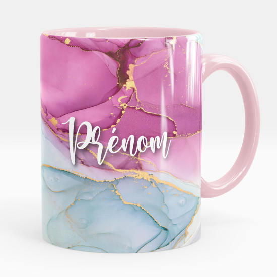 Personalized Mug - Marbled effect