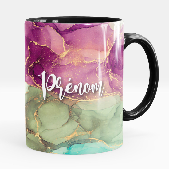 Personalized Mug - Marbled effect