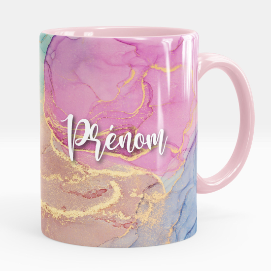 Personalized Mug - Marbled effect