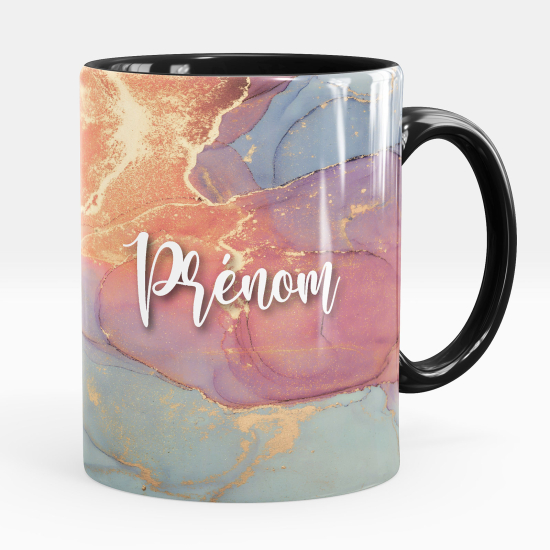 Personalized Mug - Marbled effect