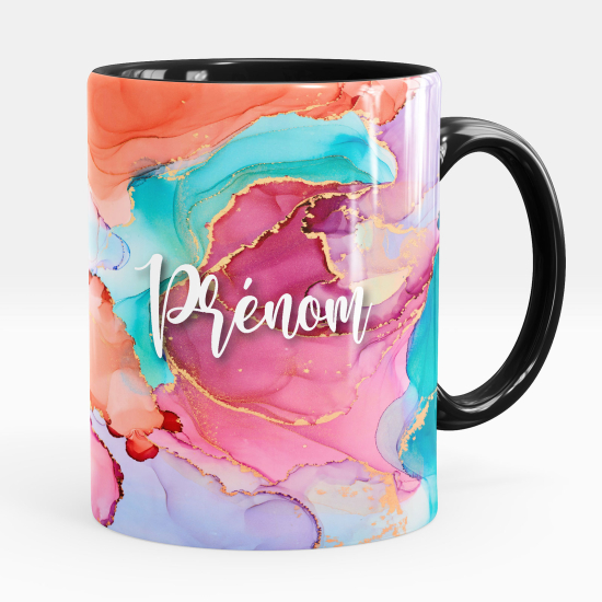 Personalized Mug - Marbled effect