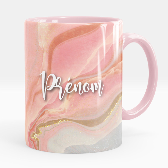 Personalized Mug - Marbled effect