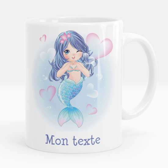 Personalized Mug - Mermaid Hearts