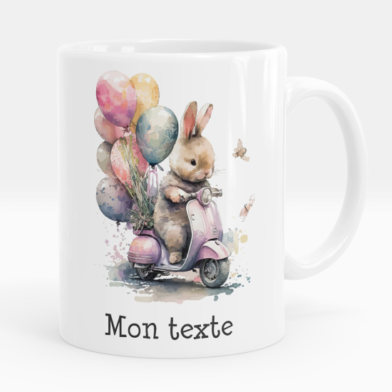 Personalized Mug - Motorcycle rabbit