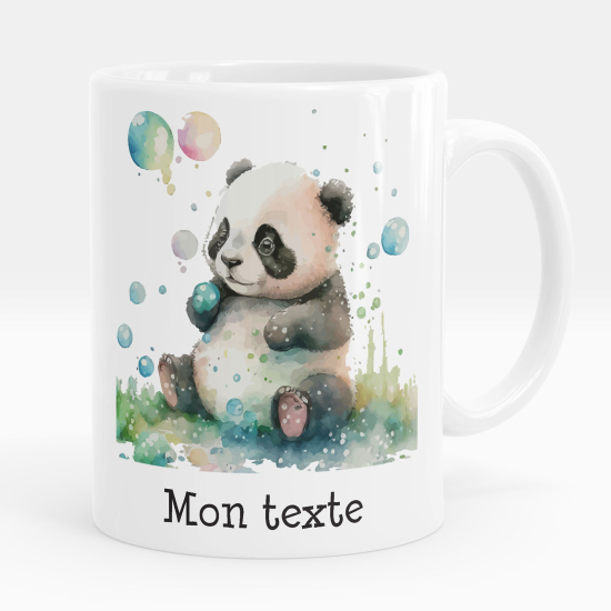 Personalized Mug - Panda bubbles