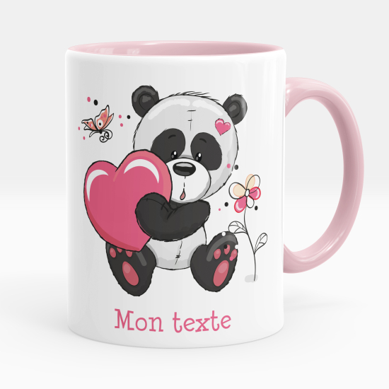 Personalized Mug - Panda heart