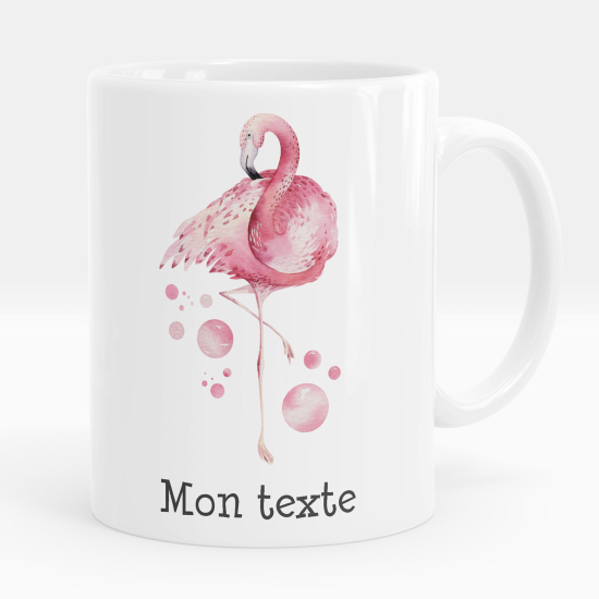 Personalized Mug - Pink flamingo