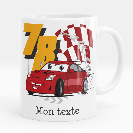 Personalized Mug - Racing car