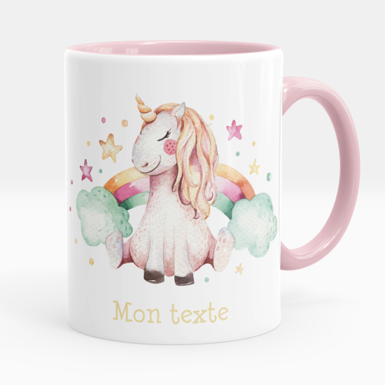 Personalized Mug - Unicorn clouds