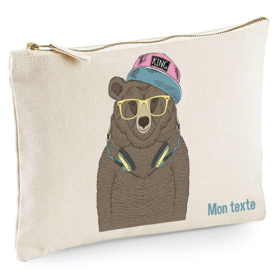 Personalized Pencil / Pouch - Bear Music