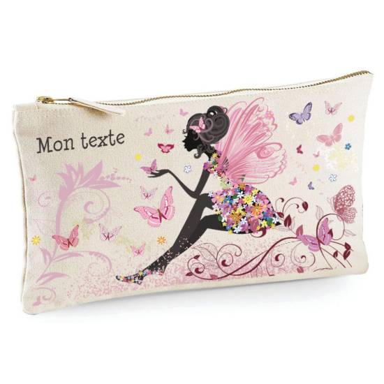 Personalized Pencil / Pouch - Fairy butterflies