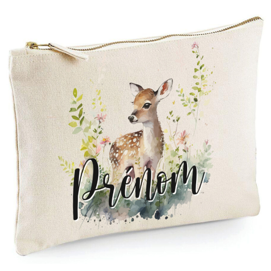 Personalized Pencil / Pouch - First Name Fawn