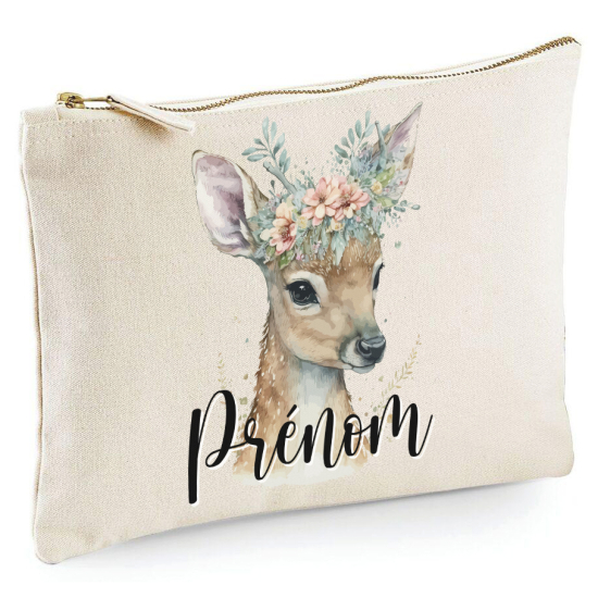 Personalized Pencil / Pouch - First Name Fawn