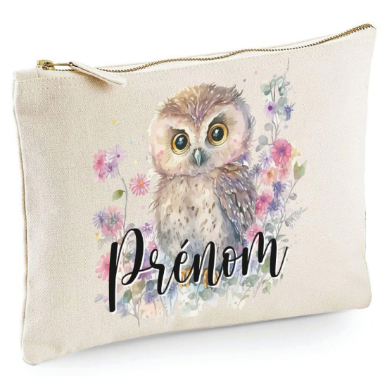 Personalized Pencil / Pouch - First Name Owl