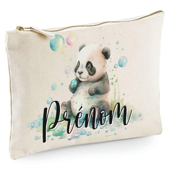 Personalized Pencil / Pouch - First Name Panda