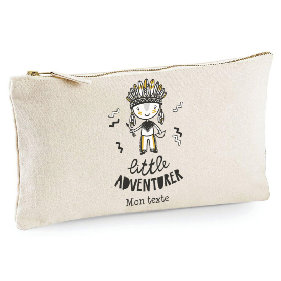 Personalized Pencil / Pouch - Indian little adventurer