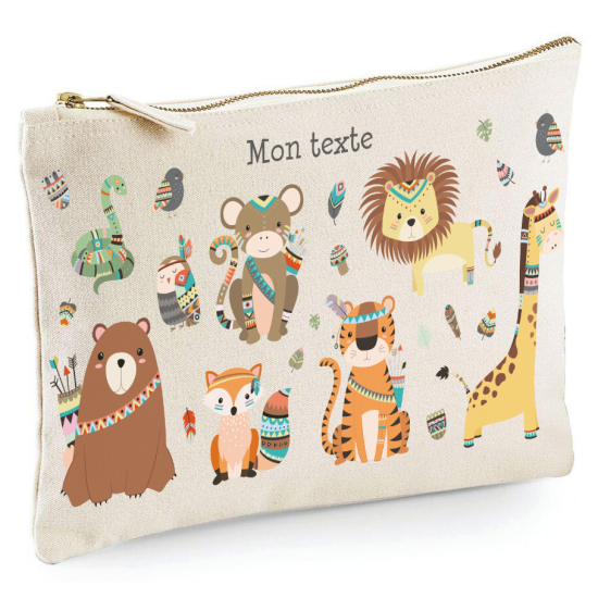 Personalized Pencil / Pouch - Jungle Animals