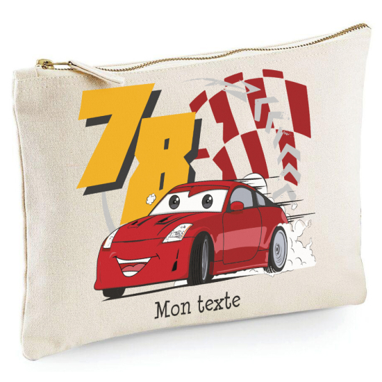 Personalized Pencil / Pouch - Racing Car