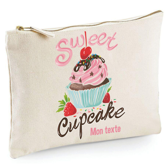 Personalized Pencil / Pouch - Sweet Cupcake