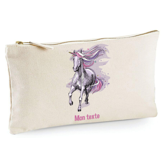 Personalized Pencil / Pouch - Unicorn