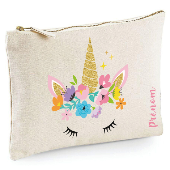 Personalized Pencil / Pouch - Unicorn