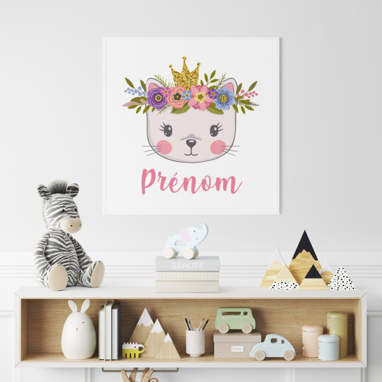 Personalized Poster for Kids - Cat